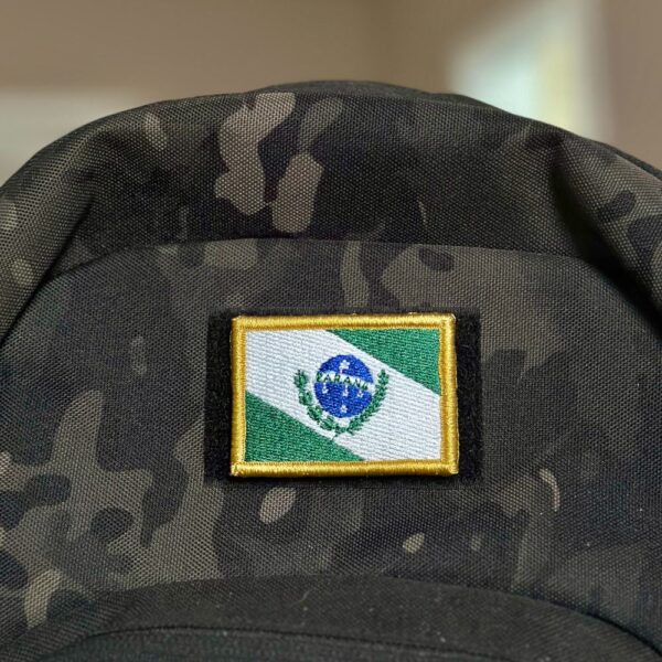 BE0174-011 Bandeira Paraná Patch Bordado 5,7x3,8cm - Imagem 5