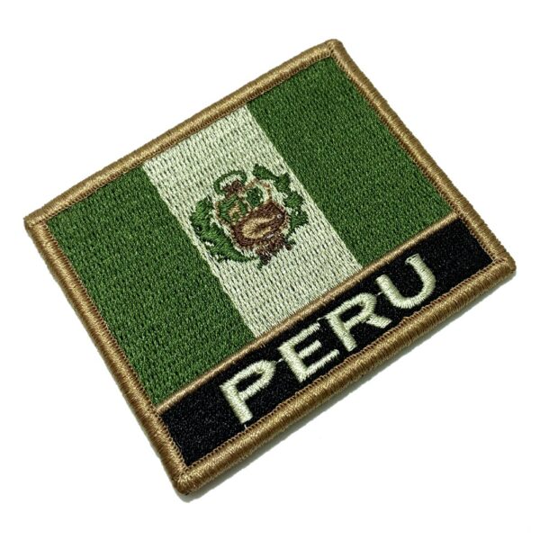 BP0028N-003 Bandeira Peru Patch Bordado 7,5x6,3cm - Imagem 7