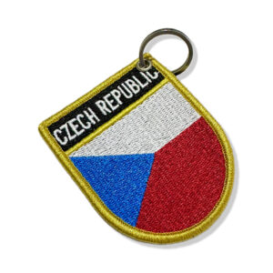 BP0085E-001 Bandeira Republica Tcheca Patch Bordado 6,8×8,0cm