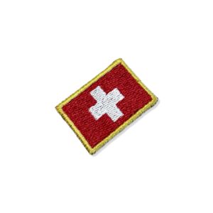 BP0141-031 Bandeira Suíça Patch Bordado 3,8×2,5cm