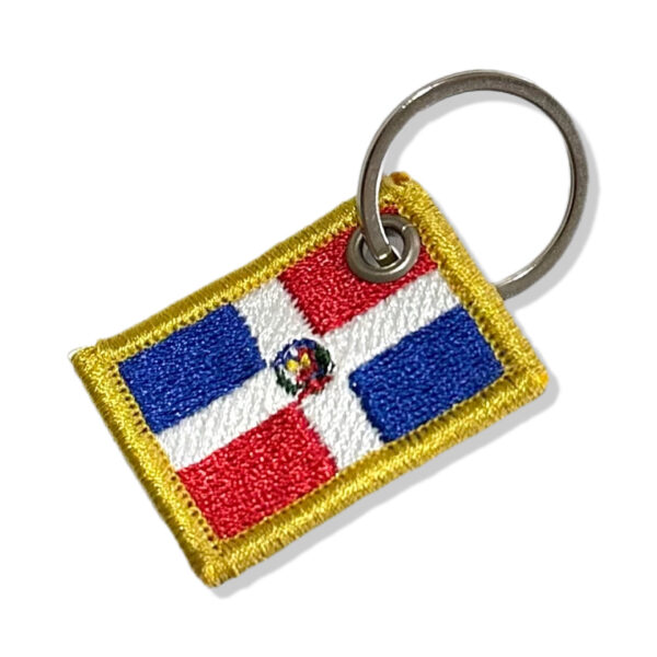 BP0145-031 Bandeira Republica Dominicana  Patch Bordado 3,8x2,5cm - Imagem 7