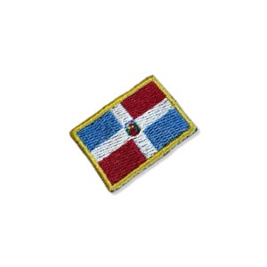 BP0145-031 Bandeira Republica Dominicana  Patch Bordado 3,8×2,5cm
