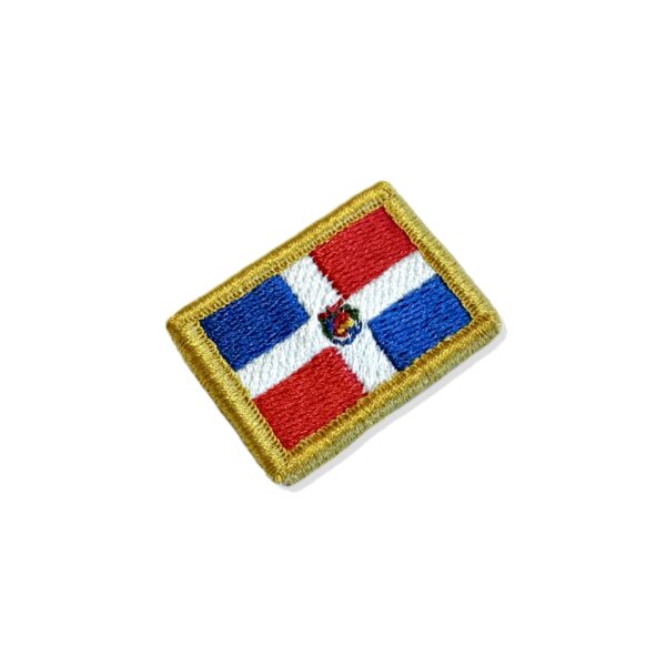 BP0145-031 Bandeira Republica Dominicana  Patch Bordado 3,8x2,5cm - Imagem 9