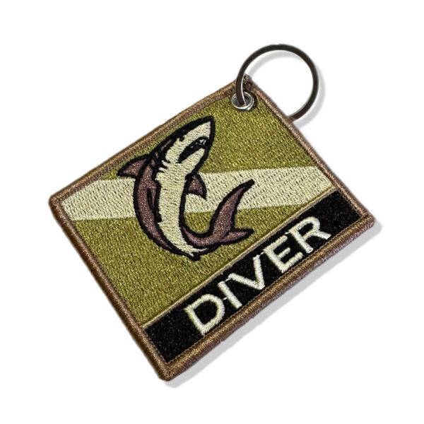 BD0176N-003 Bandeira Mergulhador Patch Bordado 7,5x6,3cm - Imagem 7