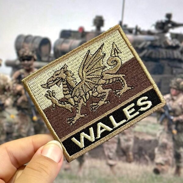 BP0190N-004 Bandeira Pais de Gales Patch Bordado 7,5x6,3cm - Imagem 7