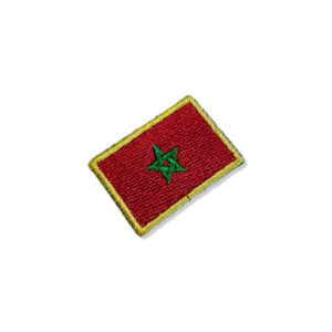 BP0192-031 Bandeira Marrocos Patch Bordado 3,8×2,5cm