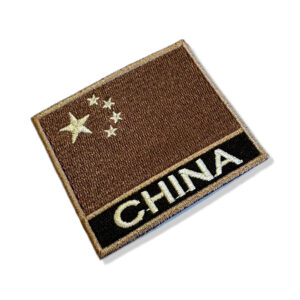 BP0195N-004 Bandeira China Patch Bordado 7,5×6,3cm