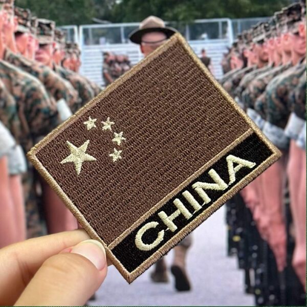 BP0195N-004 Bandeira China Patch Bordado 7,5x6,3cm - Imagem 3