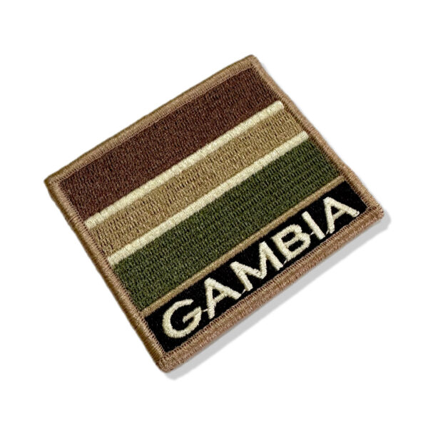 BP0196N-003 Bandeira Gambia Patch Bordado 7,5x6,3cm - Imagem 7