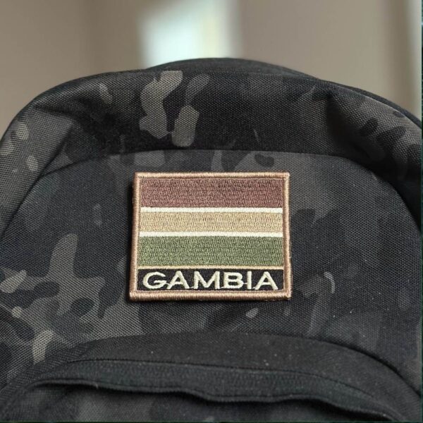 BP0196N-003 Bandeira Gambia Patch Bordado 7,5x6,3cm - Imagem 4