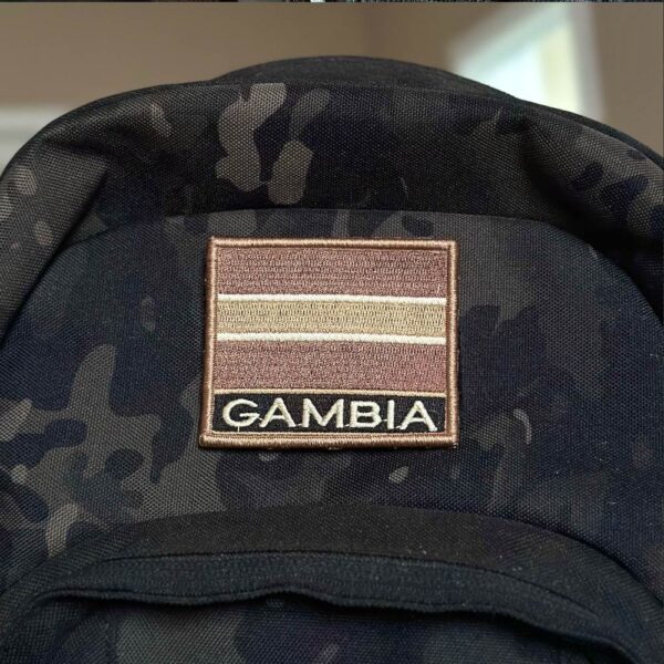 BP0196N-004 Bandeira Gambia Patch Bordado 7,5x6,3cm - Imagem 5