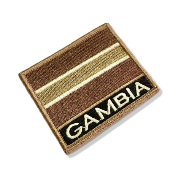 BP0196N-004 Bandeira Gambia Patch Bordado 7,5x6,3cm - Imagem 8