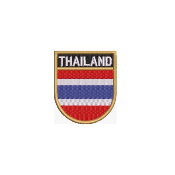BP0206E-011 Bandeira Tailândia Patch Bordado 5,7x6,8cm - Imagem 5