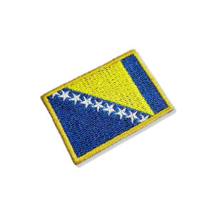 BP0438-011 Bandeira Bósnia e Herzegovina Patch Bordado 5,7×3,8cm