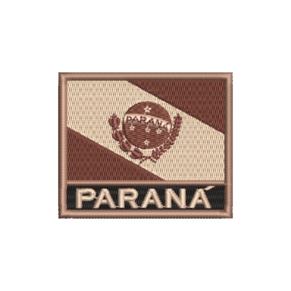BE0174N-004 Bandeira Paraná Patch Bordado 7,5x6,3cm - Imagem 5