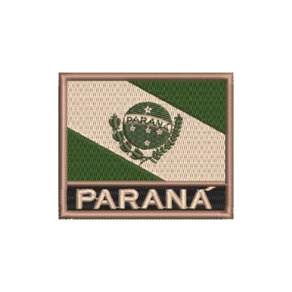 BE0174N-003 Bandeira Paraná Patch Bordado 7,5x6,3cm - Imagem 7