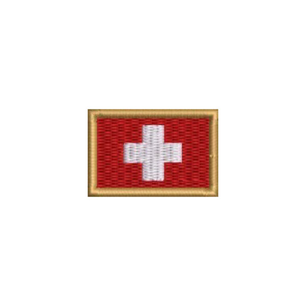 BP0141-031 Bandeira Suíça Patch Bordado 3,8x2,5cm - Imagem 7