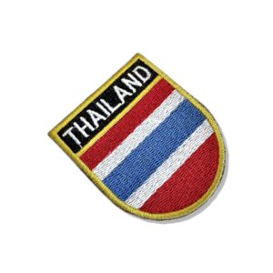 BP0206E-011 Bandeira Tailândia Patch Bordado 5,7×6,8cm