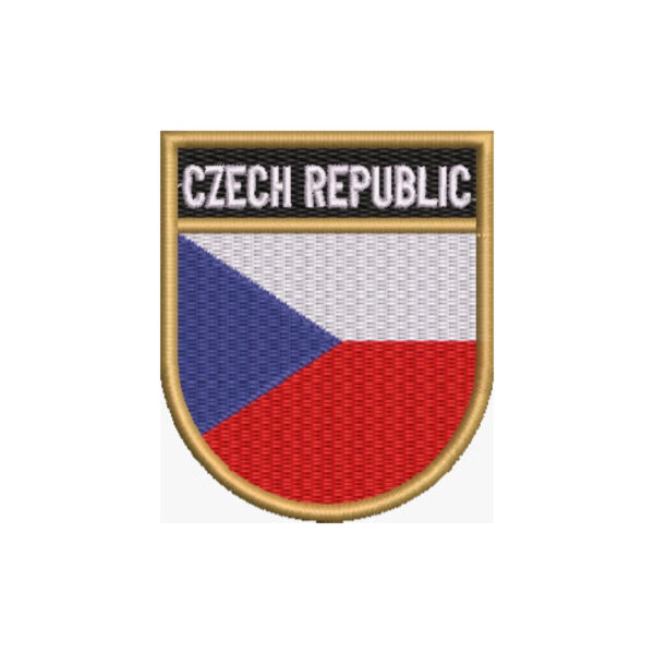 BP0085E-001 Bandeira Republica Tcheca Patch Bordado 6,8x8,0cm - Imagem 7