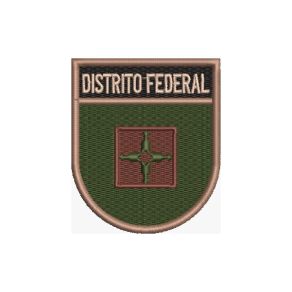 BE0154E-003 Bandeira Distrito Patch Bordado 6,8x8,0cm - Imagem 7