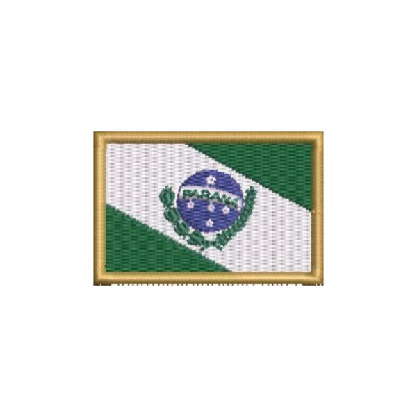 BE0174-011 Bandeira Paraná Patch Bordado 5,7x3,8cm - Imagem 7