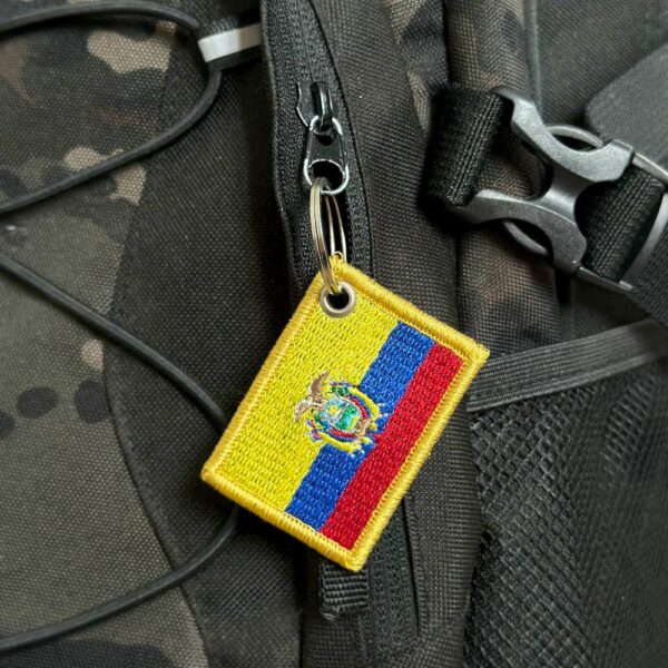 BP0048-011 Bandeira Equador Patch Bordado 5,7x3,8cm - Imagem 3