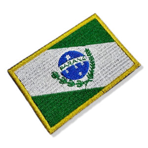 BE0174-001 Bandeira Paraná Patch Bordado 7,5×5
