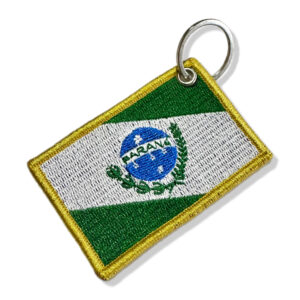 BE0174-001 Bandeira Paraná Patch Bordado 7,5×5