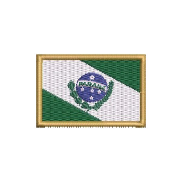 BE0174-001 Bandeira Paraná Patch Bordado 7,5x5 - Imagem 6