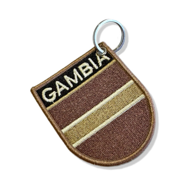 BP0196E-004 Bandeira Gambia Patch Bordado 6,8x8,0cm - Imagem 3