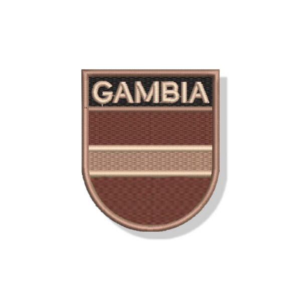 BP0196E-004 Bandeira Gambia Patch Bordado 6,8x8,0cm - Imagem 9