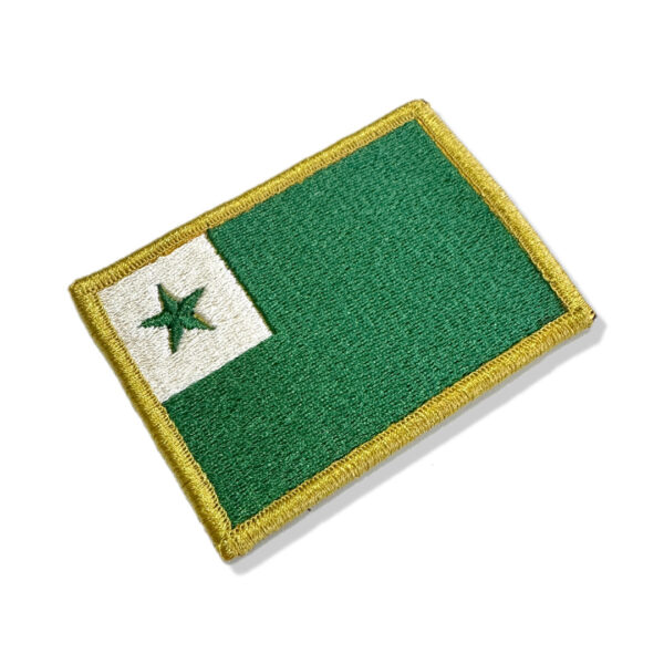 BD0179-001 Bandeira Esperanto Patch Bordado 8x5,5cm - Imagem 3