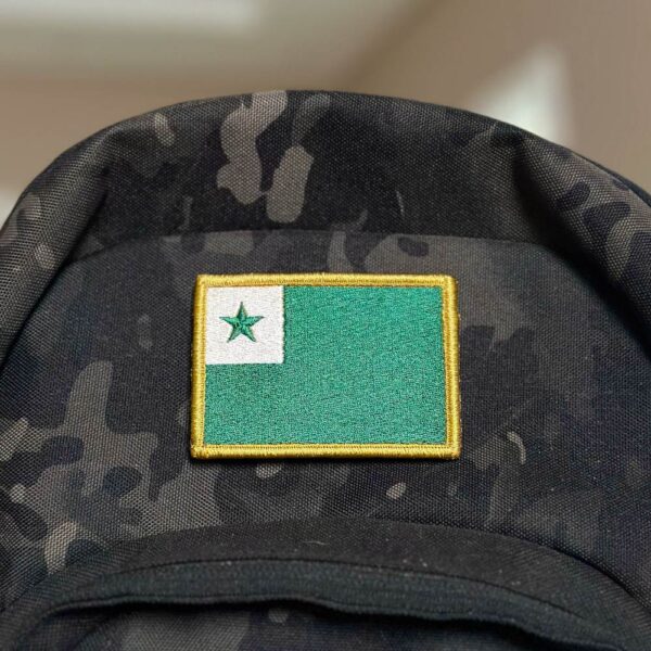 BD0179-001 Bandeira Esperanto Patch Bordado 8x5,5cm - Imagem 4