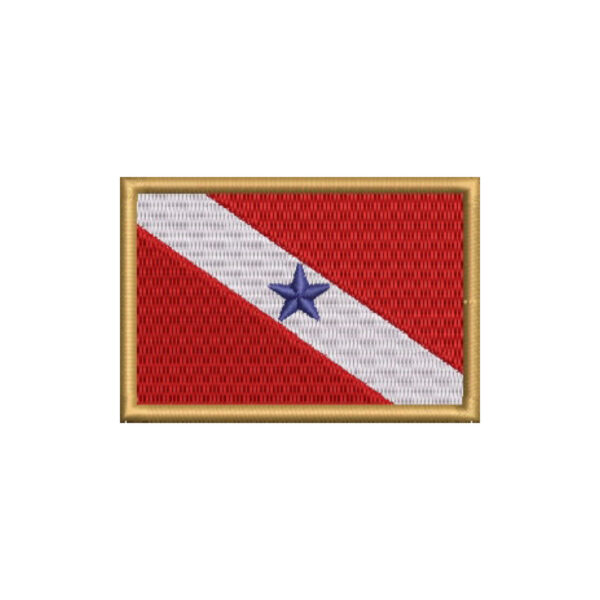 BE0001-001 Bandeira Pará Patch Bordado 7,5x5cm - Imagem 7