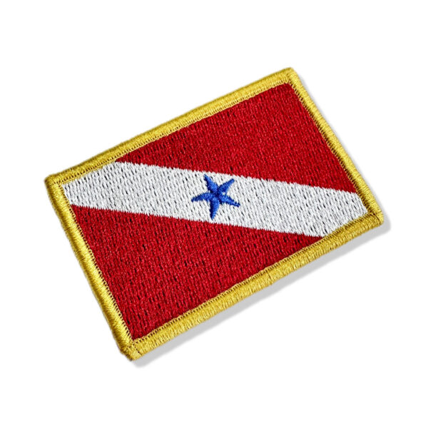 BE0001-001 Bandeira Pará Patch Bordado 7,5x5cm - Imagem 3