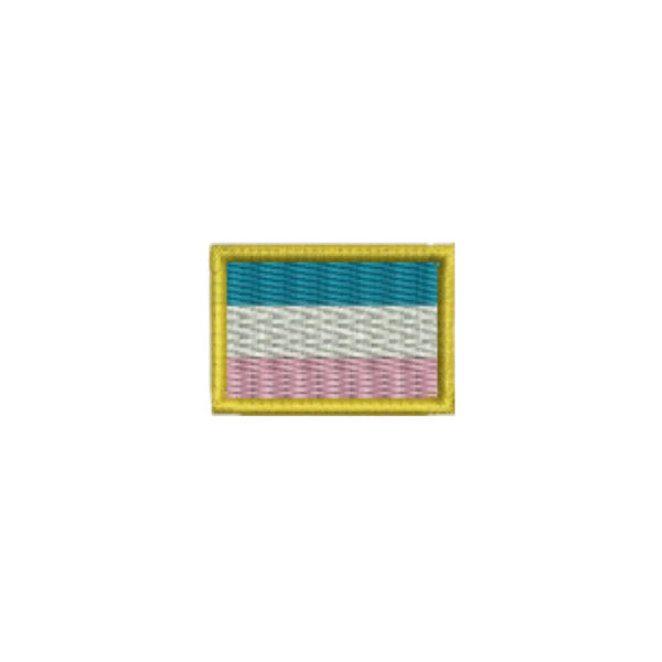 BE0031-031 Bandeira Espirito Santo Patch Bordado 3,8x2,5cm - Imagem 7