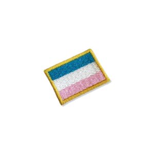 BE0031-031 Bandeira Espirito Santo Patch Bordado 3,8×2,5cm