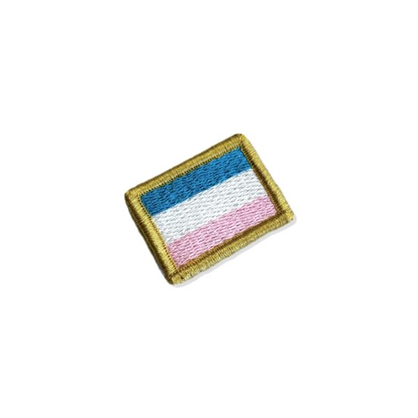 BE0031-031 Bandeira Espirito Santo Patch Bordado 3,8x2,5cm - Imagem 3