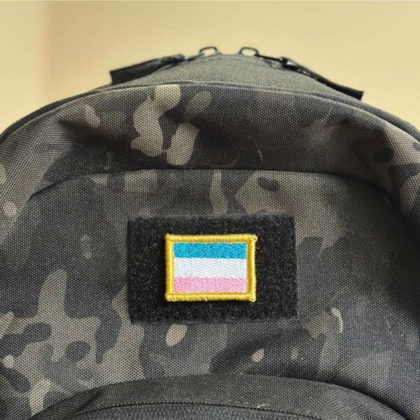 BE0031-031 Bandeira Espirito Santo Patch Bordado 3,8x2,5cm - Imagem 4