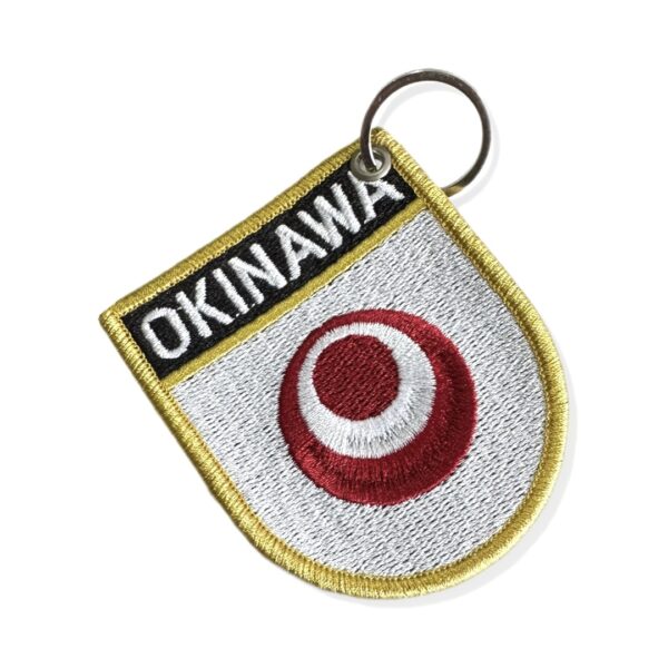 BE0414E-001 Bandeira Okinawa Japão Patch Bordado 6,8x8,0cm - Imagem 5