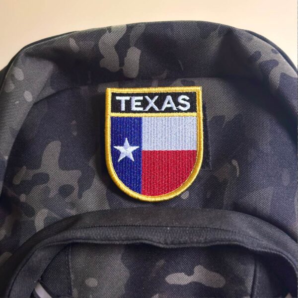 BE0415E-001 Bandeira Texas EUA Patch Bordado 6,8x8,0cm - Imagem 4