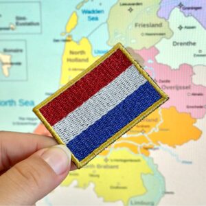 BP0033-011 Bandeira Paises Baixos Patch Bordado 5,7×3,8cm