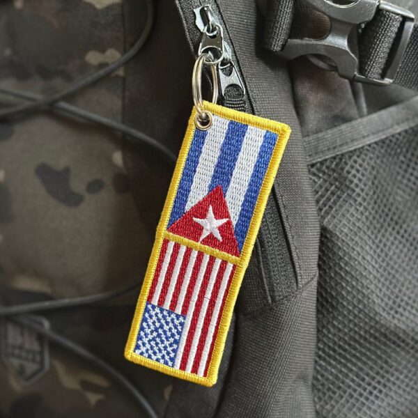 BP0055-0010-01 Bandeira EUA Cuba Patch Bordado 11x3,8cm - Imagem 6