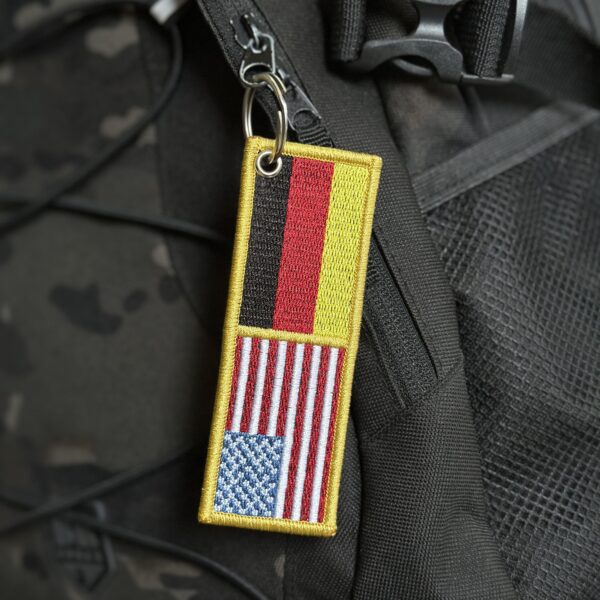 BP0055-0081-011 Bandeira USA Alemanha Patch Bordado 11x3,8cm - Imagem 6