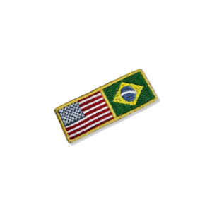 BP0055-0403-041 USA Brasil Patch Bordado 5,5×2,5cm