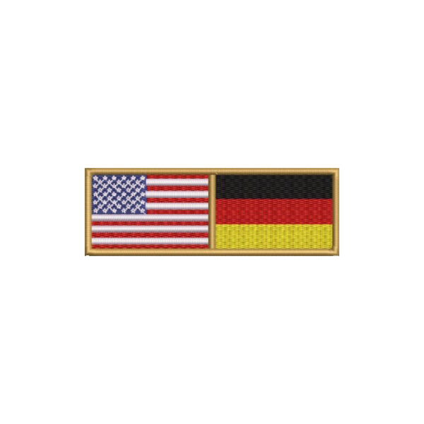 BP0055-0081-011 Bandeira USA Alemanha Patch Bordado 11x3,8cm - Imagem 7