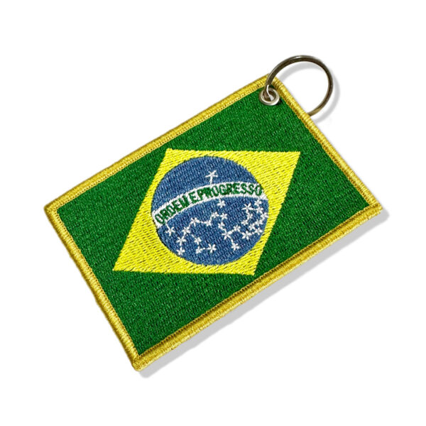 BP0403-021 Bandeira Brasil Patch Bordado 10,2x6,8cm - Imagem 5