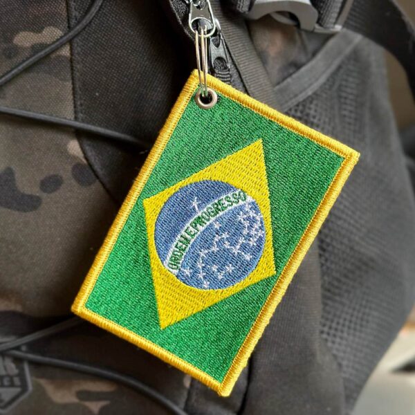 BP0403-021 Bandeira Brasil Patch Bordado 10,2x6,8cm - Imagem 6