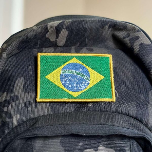 BP0403-021 Bandeira Brasil Patch Bordado 10,2x6,8cm - Imagem 4