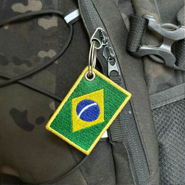 BP0405-011 Bandeira Brasil Patch Bordado 5,7x3,8cm - Imagem 6